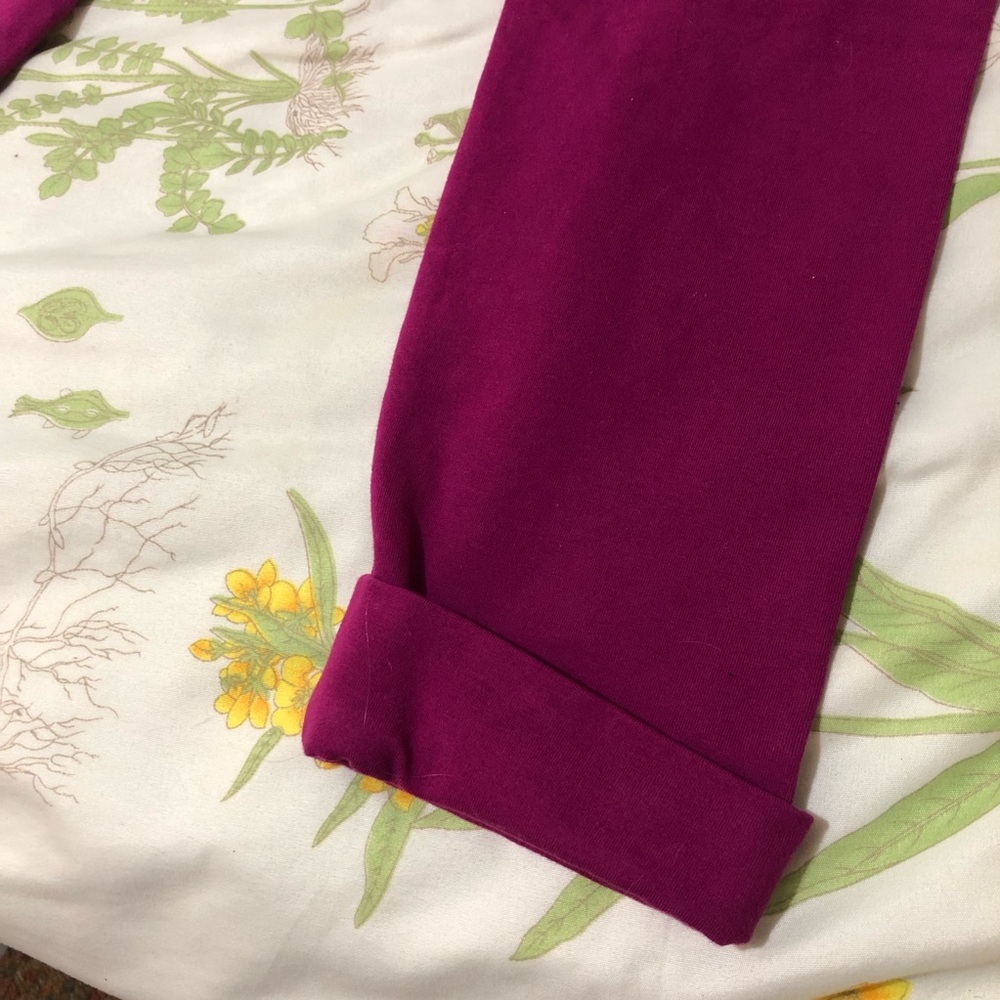 Hanna Andersson Kids' Magenta and Violet Joggers - Picture 4 of 10